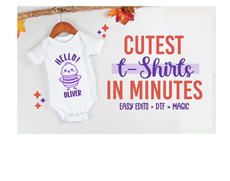 How to Create Adorable Kids T Shirts with Easy Edits and Use as DTF Printing!