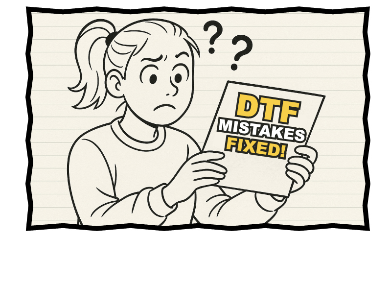DTF Troubleshooting Guide: How to Fix Common Problems & Get Perfect Results Every Time