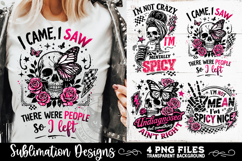 Sarcastic PNG Funny Sublimation 4 Designs Product Image 2