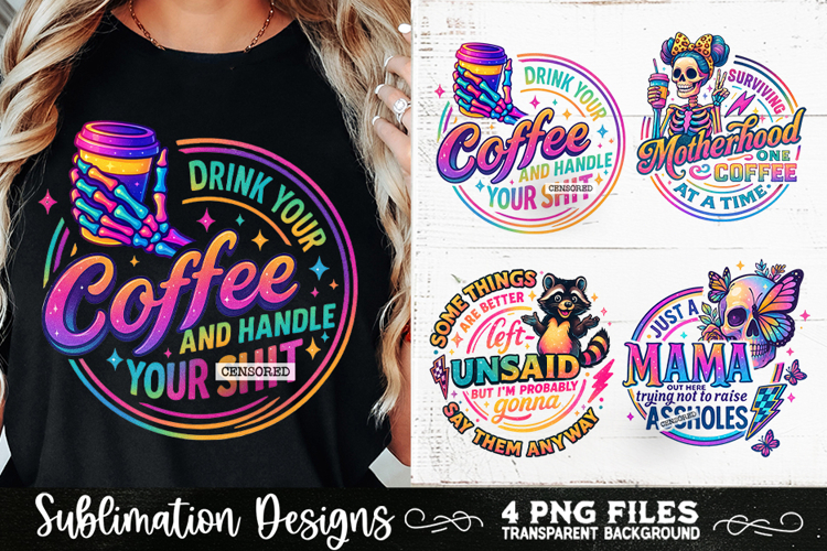 Funny Skeletons Sarcastic Adult humor Retro PNG Sublimation example image 1