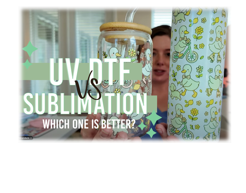 UV DTF vs. Sublimation Which one is Better for Tumblers!